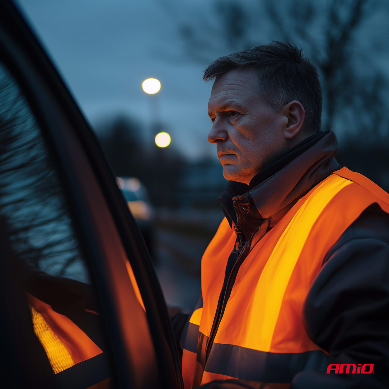 Veiligheidsvest oranje met certificaat - 01735 09 - 01735