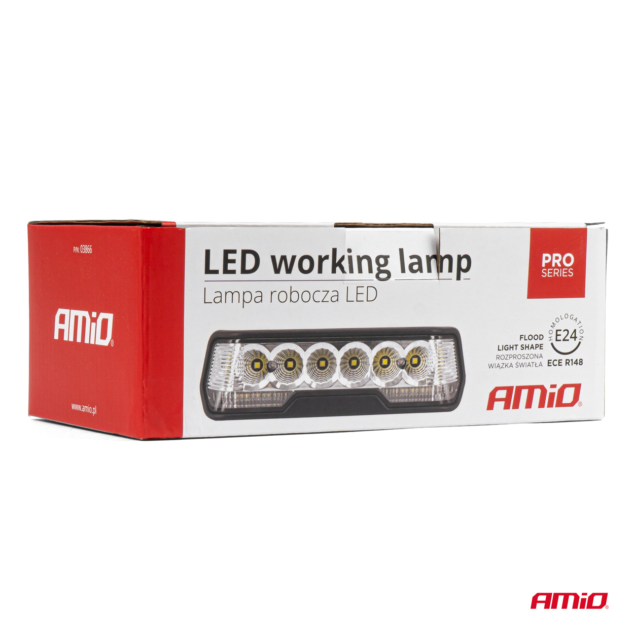 LED werklamp PRO-serie, 4000 lumen, 6000K wit, afm. 163x45x60mm  - 03866 06 - 03866