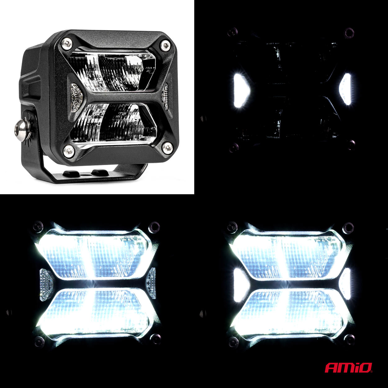 LED werklamp PRO-serie, 1800 lumen, 6000K wit, afm. 82x78x76mm  - 03867 07 - 03867