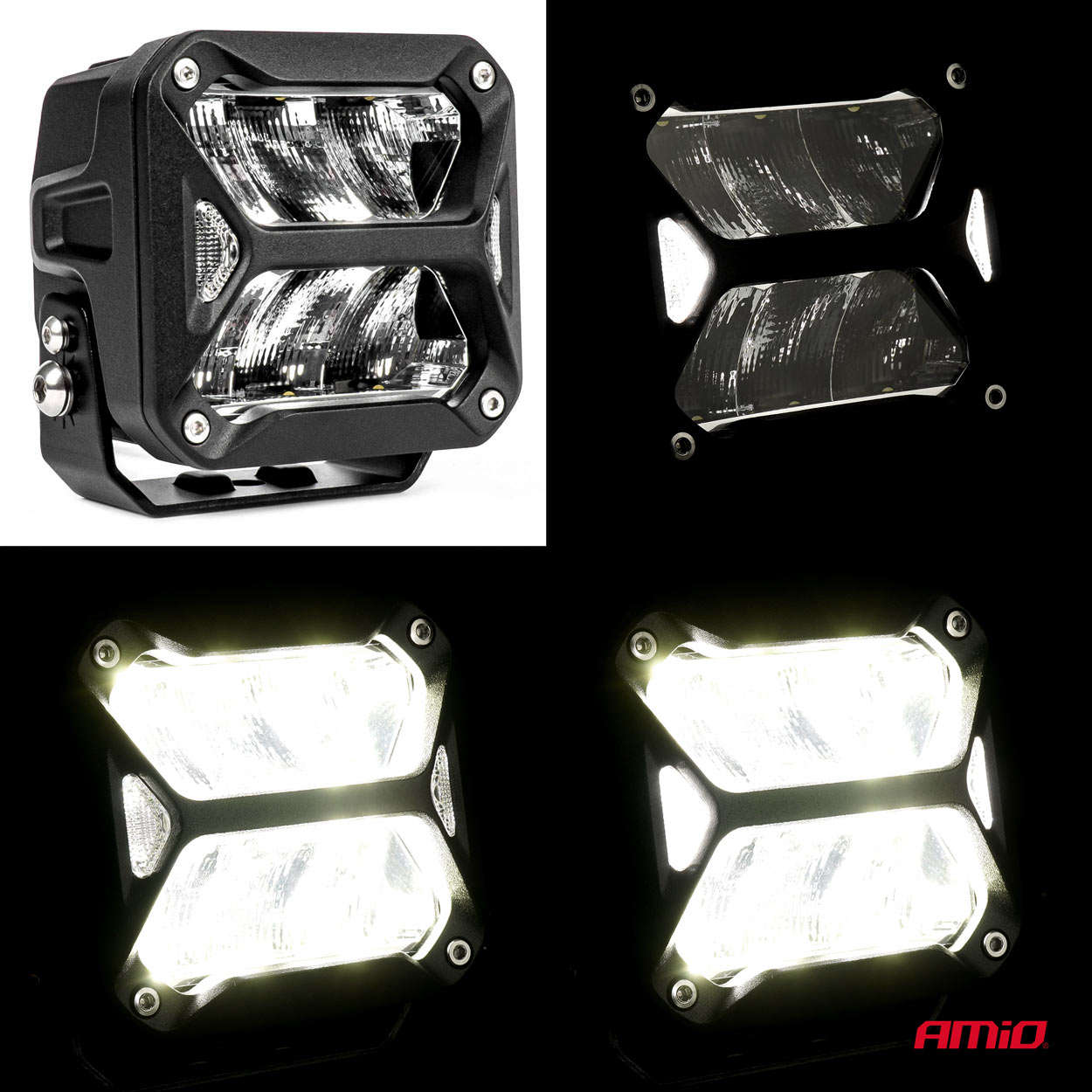 LED werklamp PRO-serie, 7200 lumen, 6000K wit, afm. 107x102x86mm  - 03868 07 - 03868