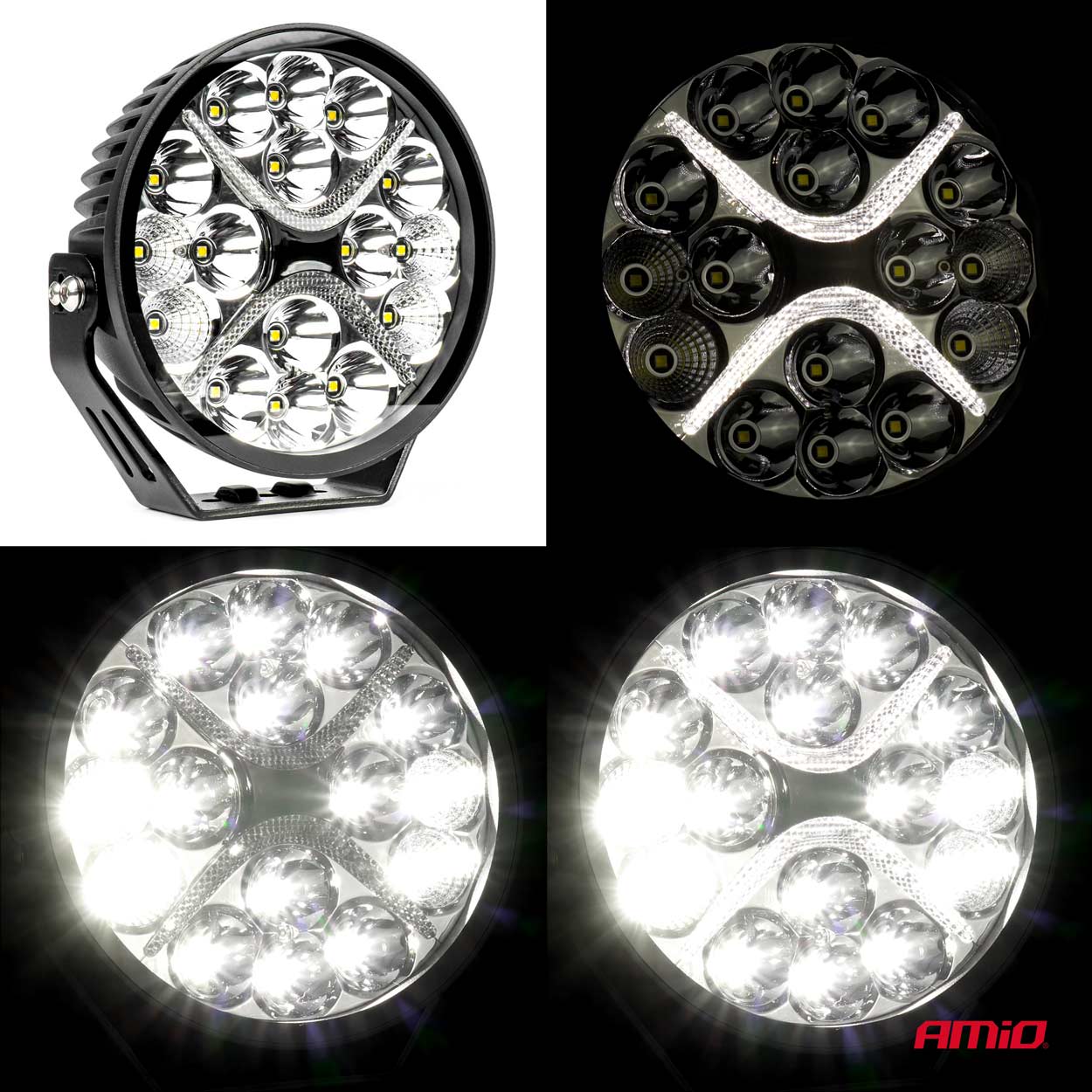 LED werklamp PRO-serie, 9600 lumen, 6000K wit, afm. 178x178x65mm  - 03871 07 - 03871