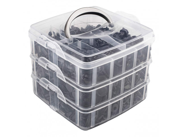 Universele set met 620stuks Automotive clips plus pinnen en gereedschap - 04433 03 - 04433