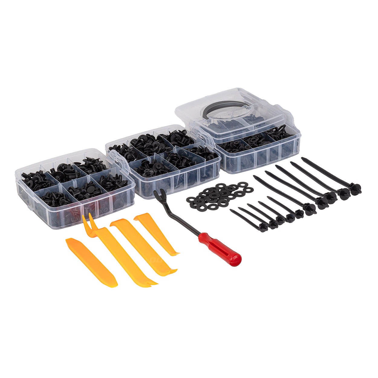 Universele set met 620stuks Automotive clips plus pinnen en gereedschap - 04433 05 - 04433