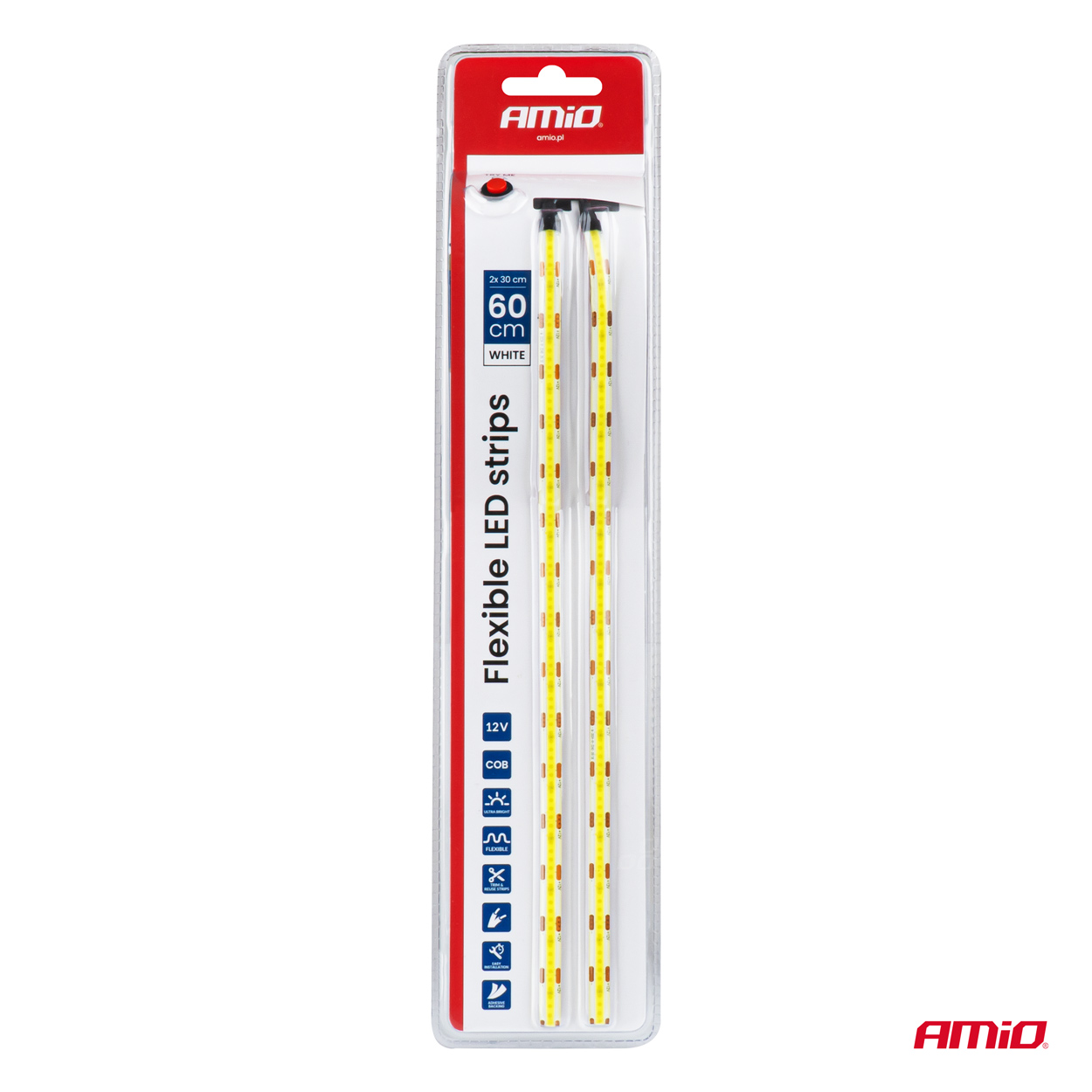 Flexibele LED COB strips, wit 2x30 cm 12 V  - 04569 08 - 04569