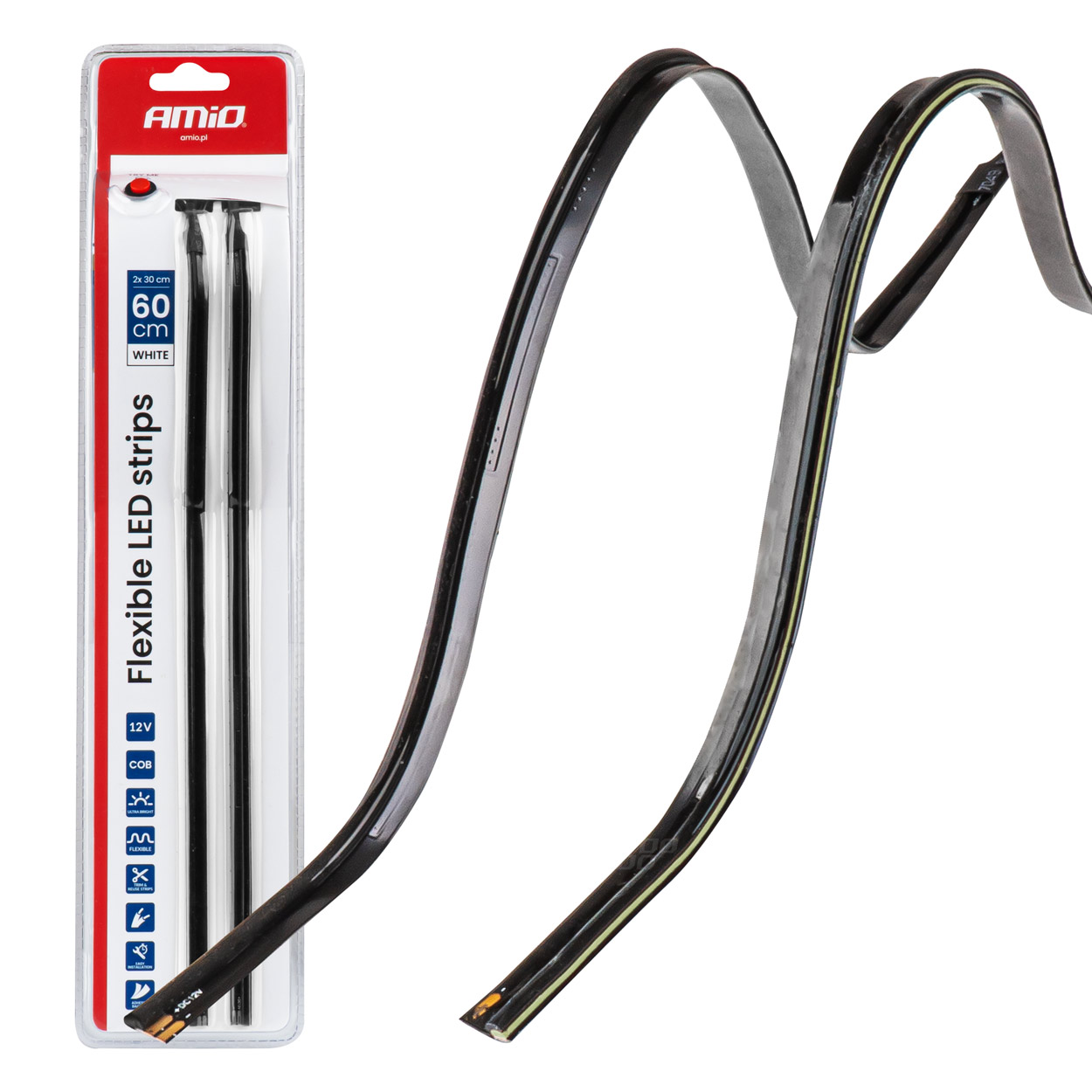 Flexibele LED zijstrips wit 2x30cm 12V  - 04575 01 - 04575