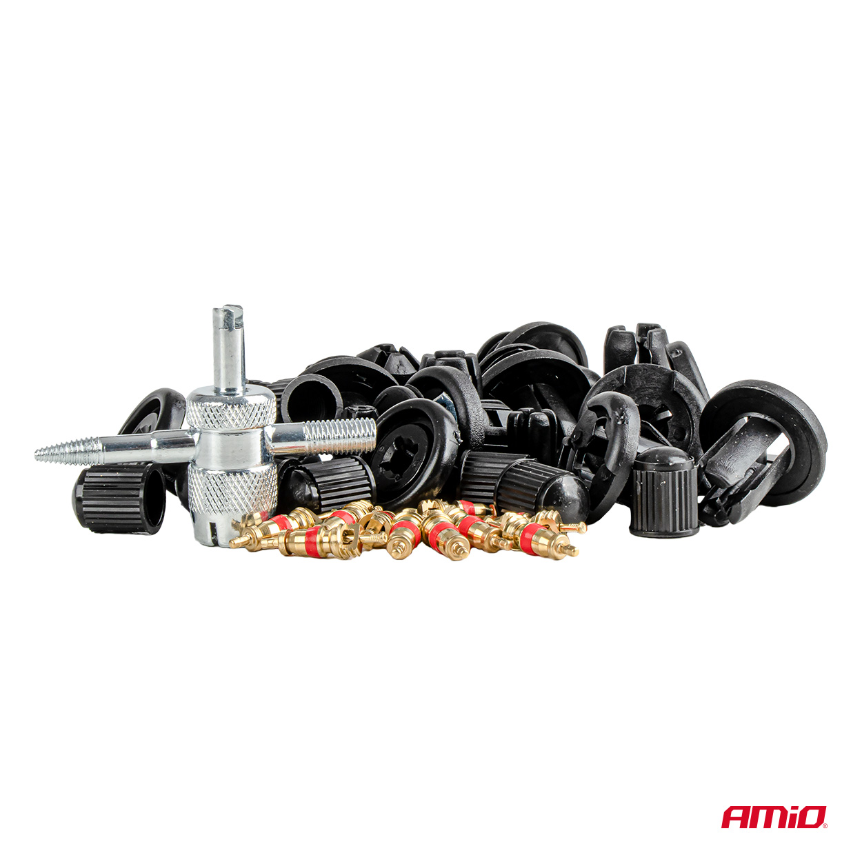 Set met 83stuks Automotive clips en bevestigingspinnen en gereedschap - 04740 1 - 04740