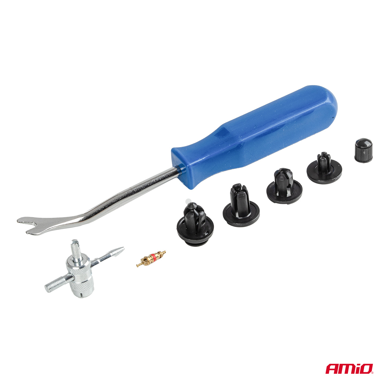 Set met 83stuks Automotive clips en bevestigingspinnen en gereedschap - 04740 2 - 04740