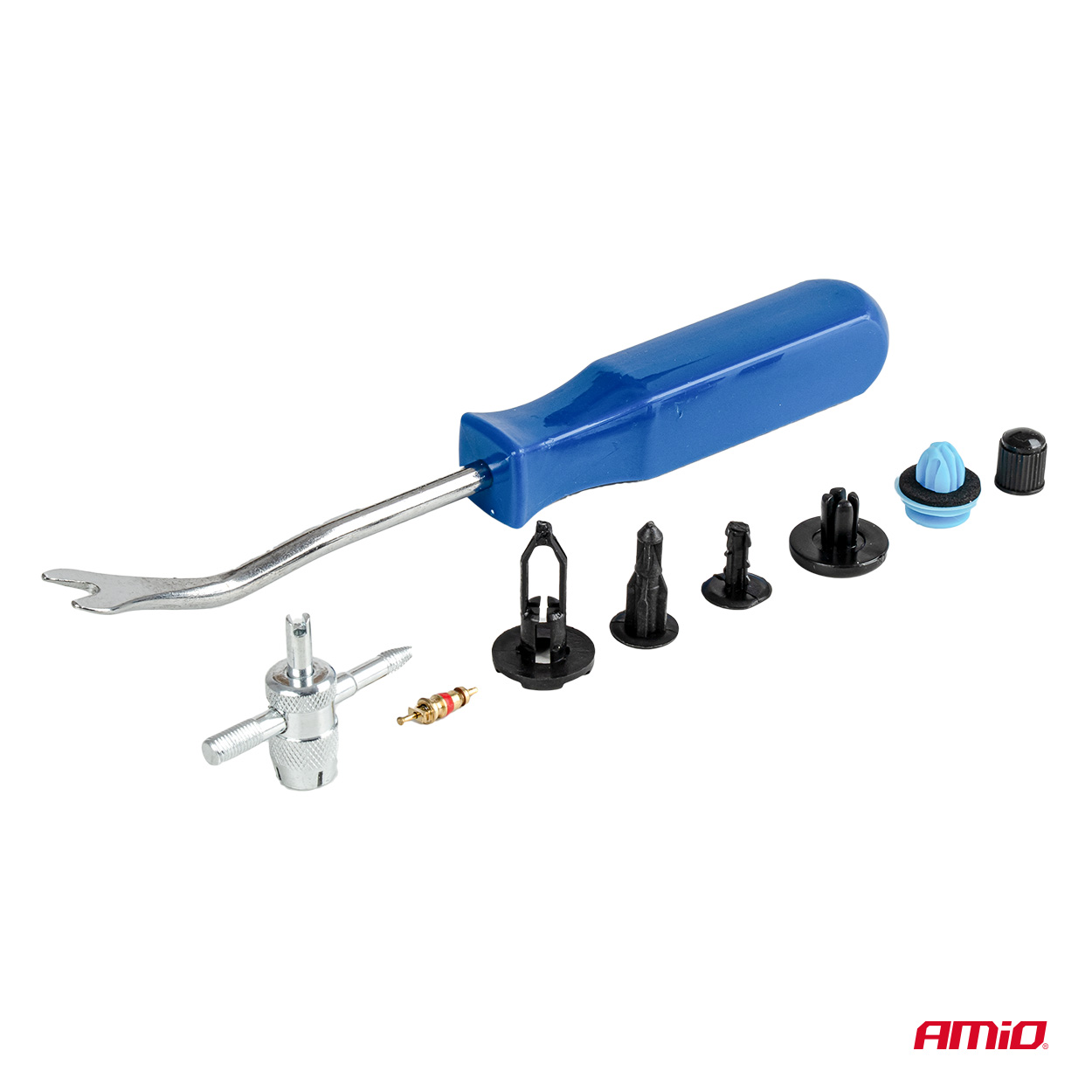 Set met 148stuks Automotive clips en bevestigingspinnen + gereedschap - 04741 2 - 04741