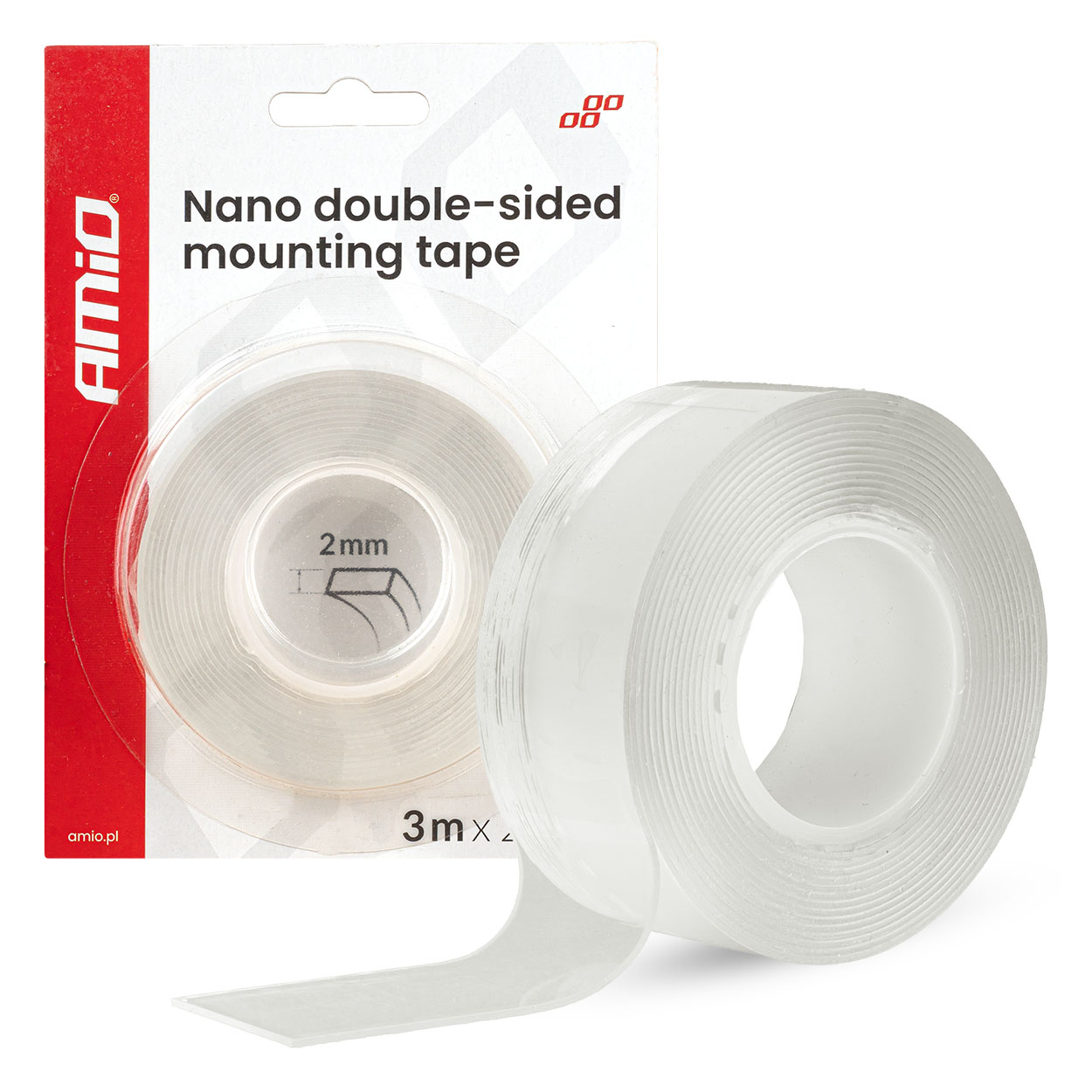 Herbruikbare Nano dubbelzijdige montagetape 20 mm x 3 m x 1 mm - 04847 - 04847