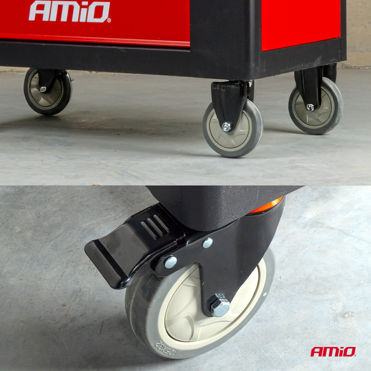 Gereedschapskast met 258-delige gereedschapset 840x460x870mm AMIO-04892 - 04892 12 - 04892