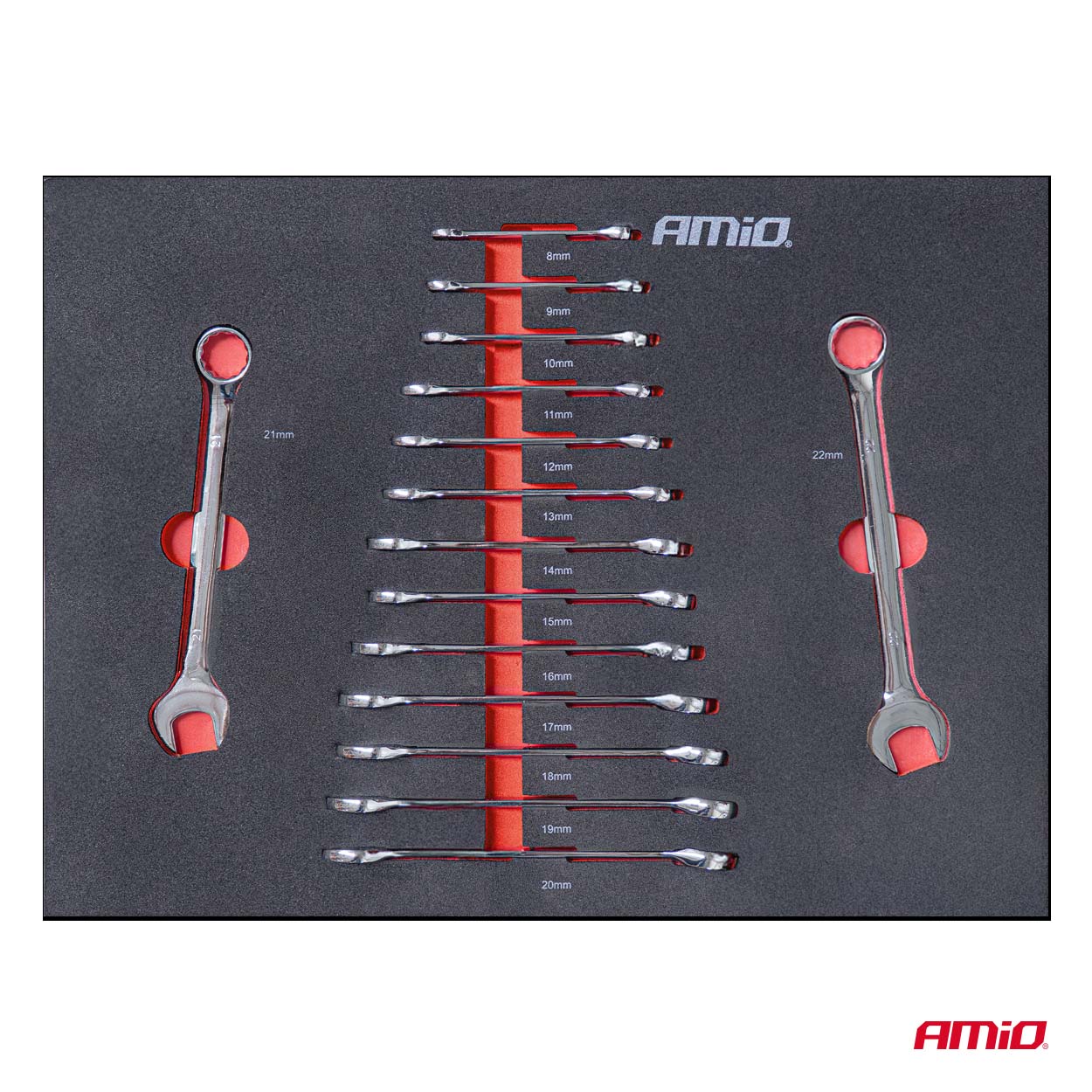Gereedschapskast met 258-delige gereedschapset 840x460x870mm AMIO-04892 - 04892 15 - 04892