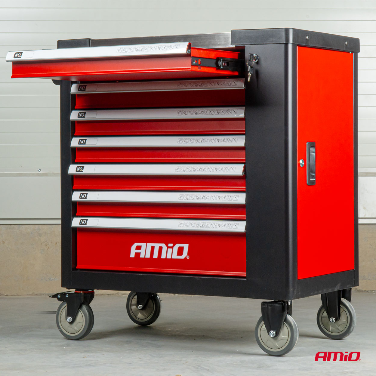 Gereedschapskast met 258-delige gereedschapset 840x460x870mm AMIO-04892 - 04892 4 - 04892