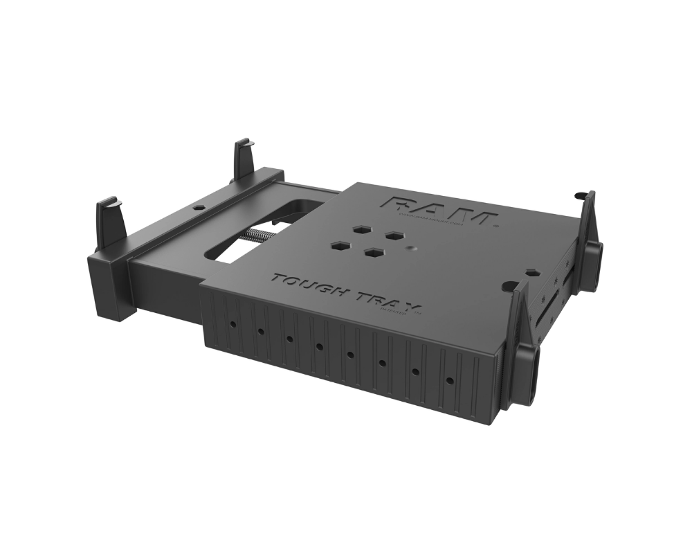RAM&reg; Tough-Tray&trade; Spring Loaded Laptop Holder with Flat Retaining Arms - 101 - RAM-234-3FL