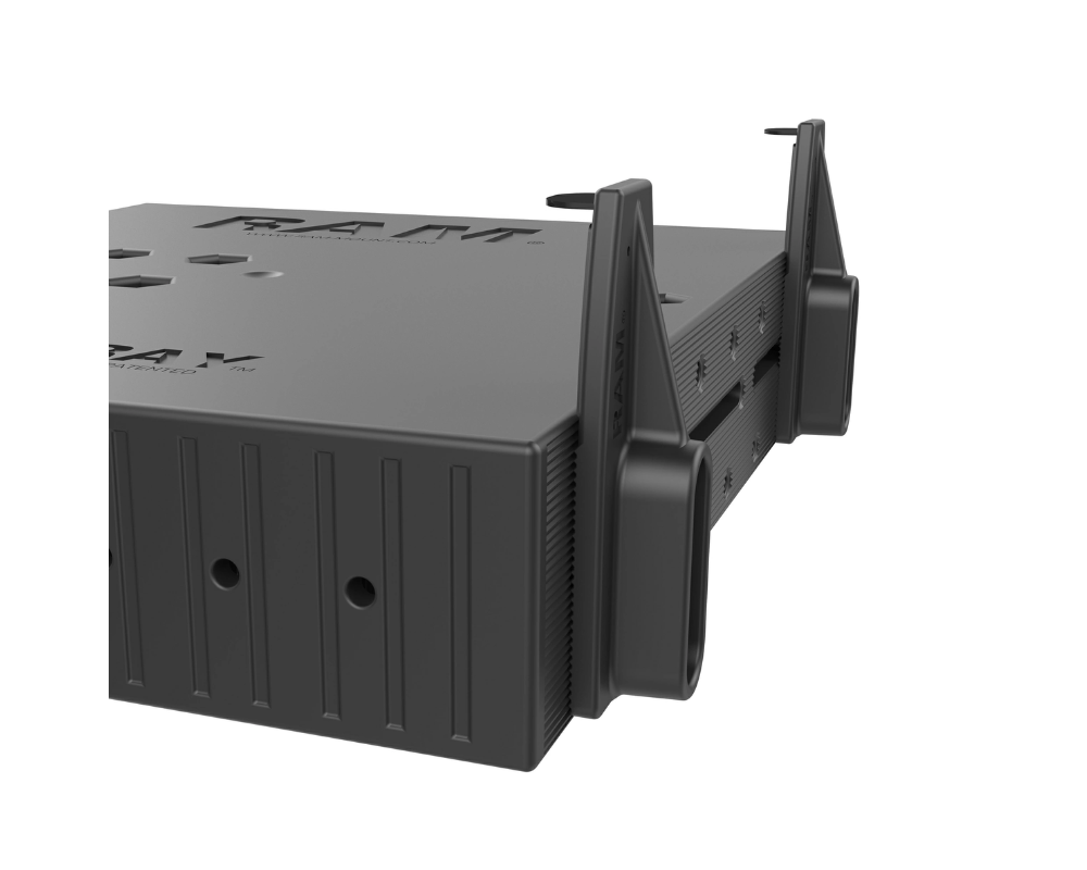 RAM&reg; Tough-Tray&trade; Spring Loaded Laptop Holder with Flat Retaining Arms - 111 - RAM-234-3FL