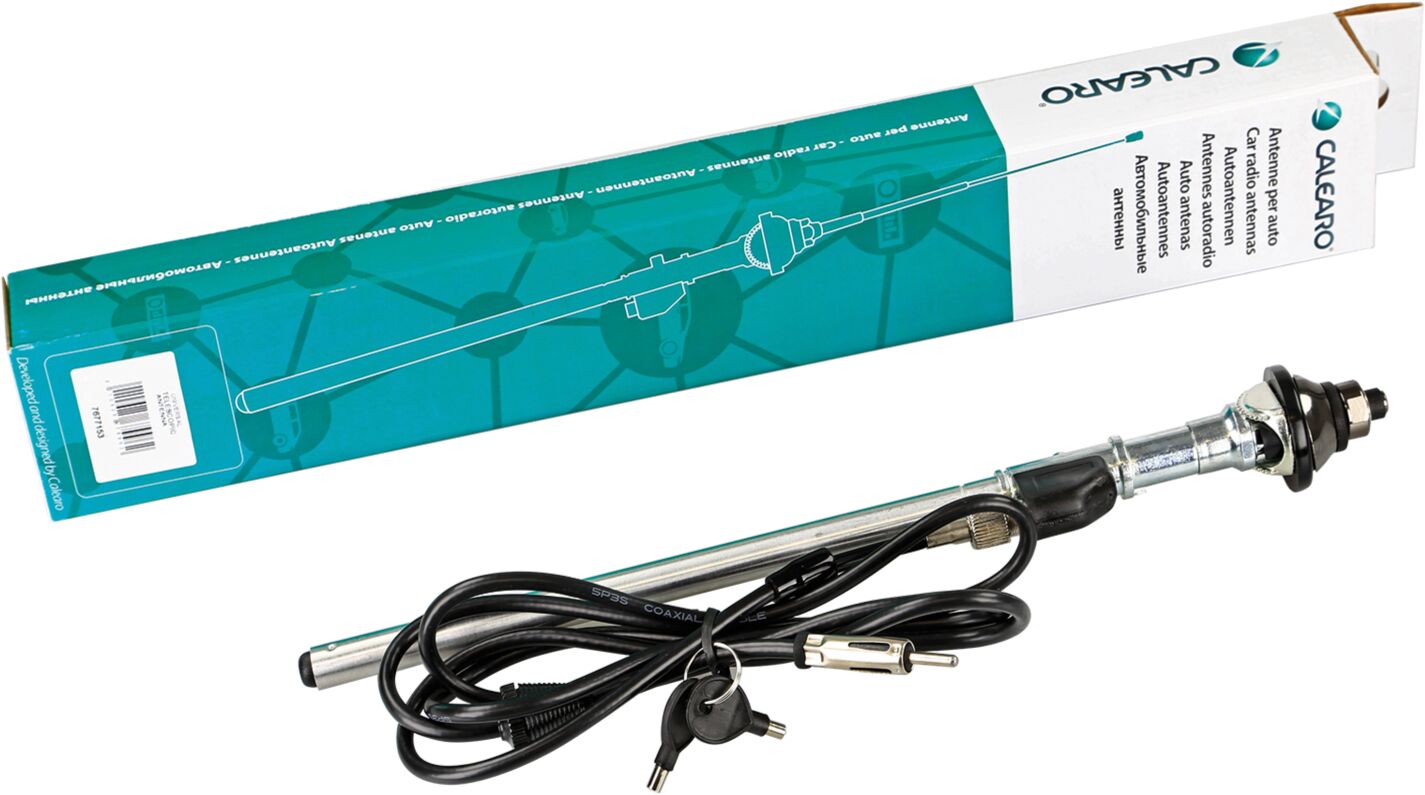 Calearo universele telescoop Antenne chroom Incl. 1.5 mtr kabel - 15 7677153 package - 15-7677153