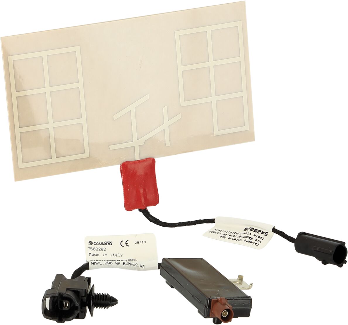 Calearo Zelfklevende glasantenne / plakfolie antenne DAB / DAB + - 15 7677951 - 15-7677951