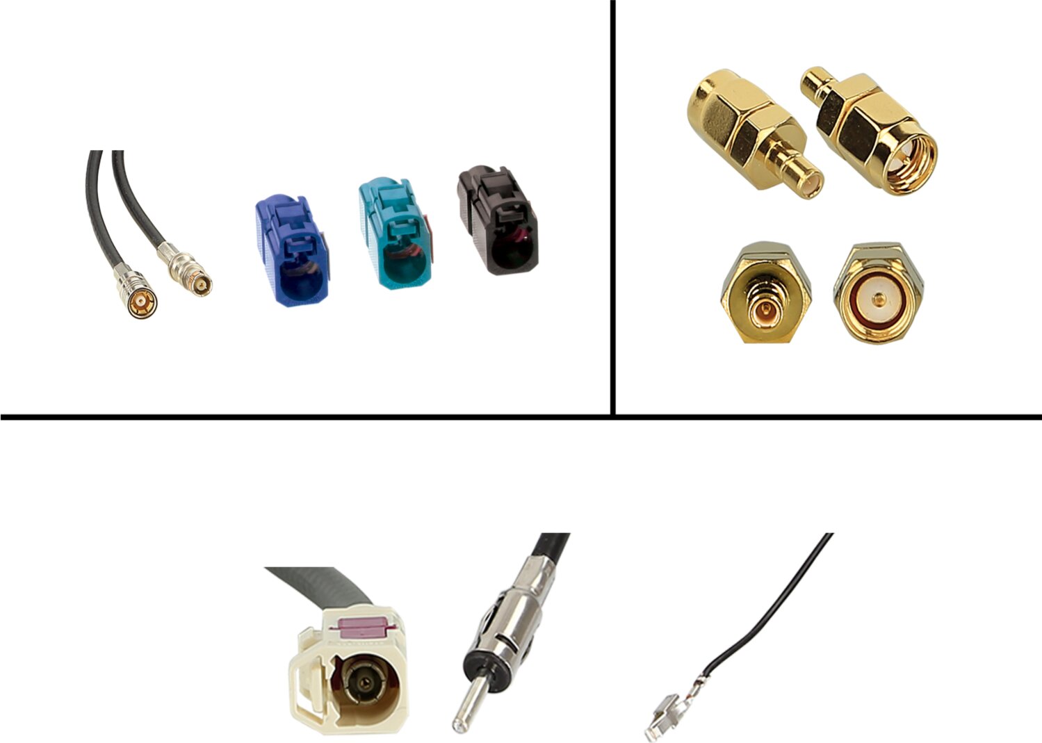 Calearo Antennekabelset Fakra(f) > DIN(m)/SMB(F)/SMA(m) FM/DAB+ - 15 7677955 1 stecker - 15-7677955-1