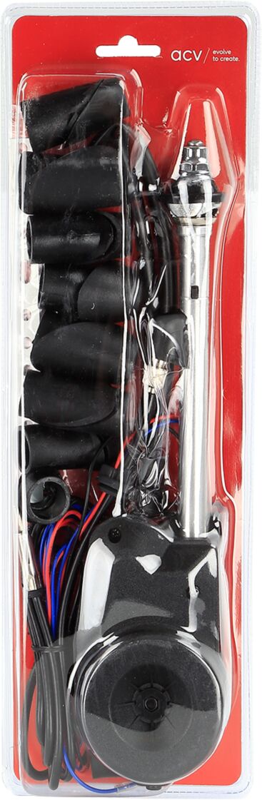 ACV Electrische telescoop antenne AM/FM voor spatscherm - Chroom - 151000 38 1 verpackung - 151000-38-1