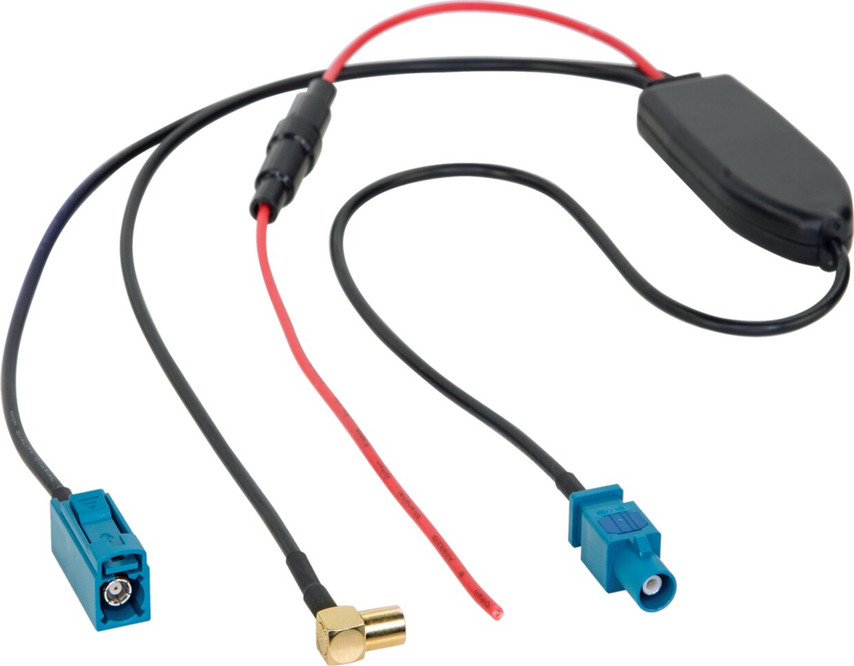 Antenne Splitter AM / FM / DAB+ Fakra(m)>Fakra(f)/SMB(f) - 151000 40 - 151000-40