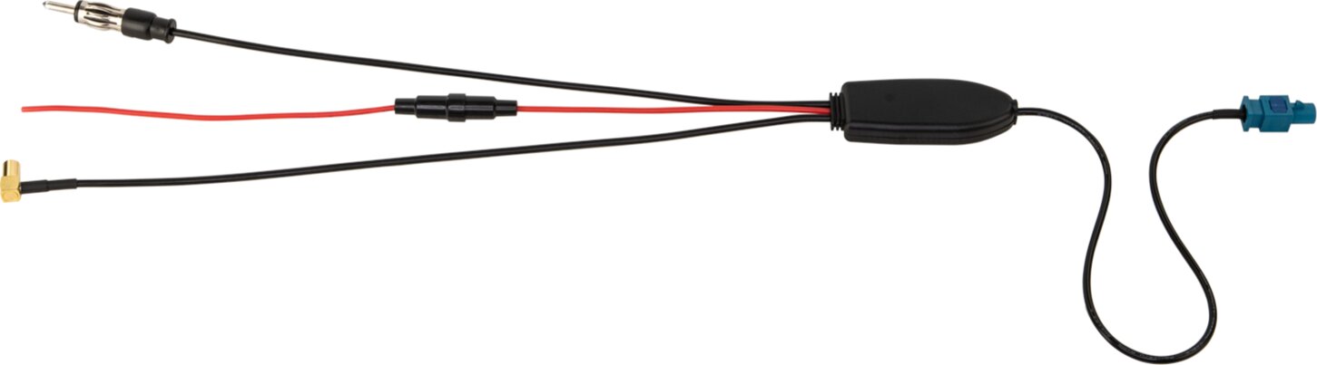 Antenne Splitter AM / FM / DAB+ Fakra(m)>DIN(m)/SMB(f) - 151000 41 top - 151000-41