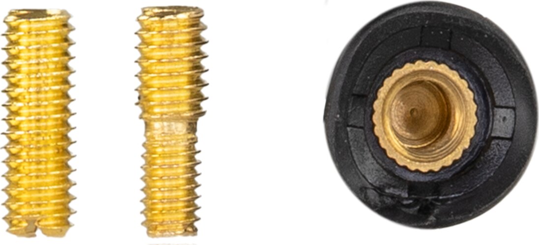 Antenne spriet 16V "low noise" AM/FM 41cm, met M5 en M6 verloopjes - 152000 23 bottom - 152000-23