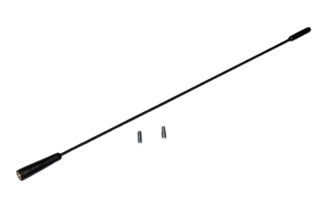 Antenne spriet  AM/FM 36cm fibre glas, met M5 en M6 verloopjes - 152000 25 - 152000-25