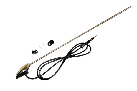 Raamstijl antenne AM/FM chroom 100cm 3 delig uitschuifbaar - 152000 29 - 152000-29