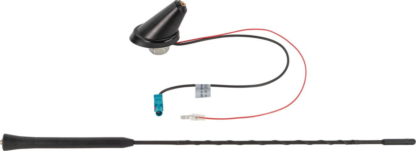 Universele dakantenne 16V AM/FM versterkt (active) 52graden plaatsingshoek - 152000 31 parts - 152000-31