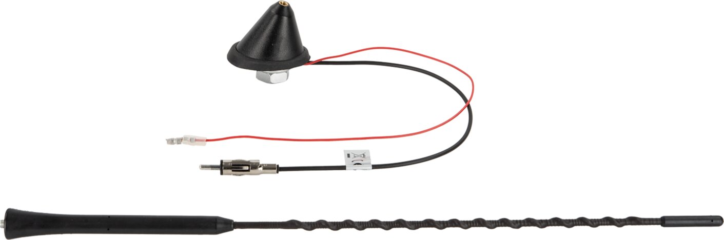 Universele dakantenne 16V AM/FM versterkt (active) 72graden plaatsingshoek - 152000 33 parts - 152000-33