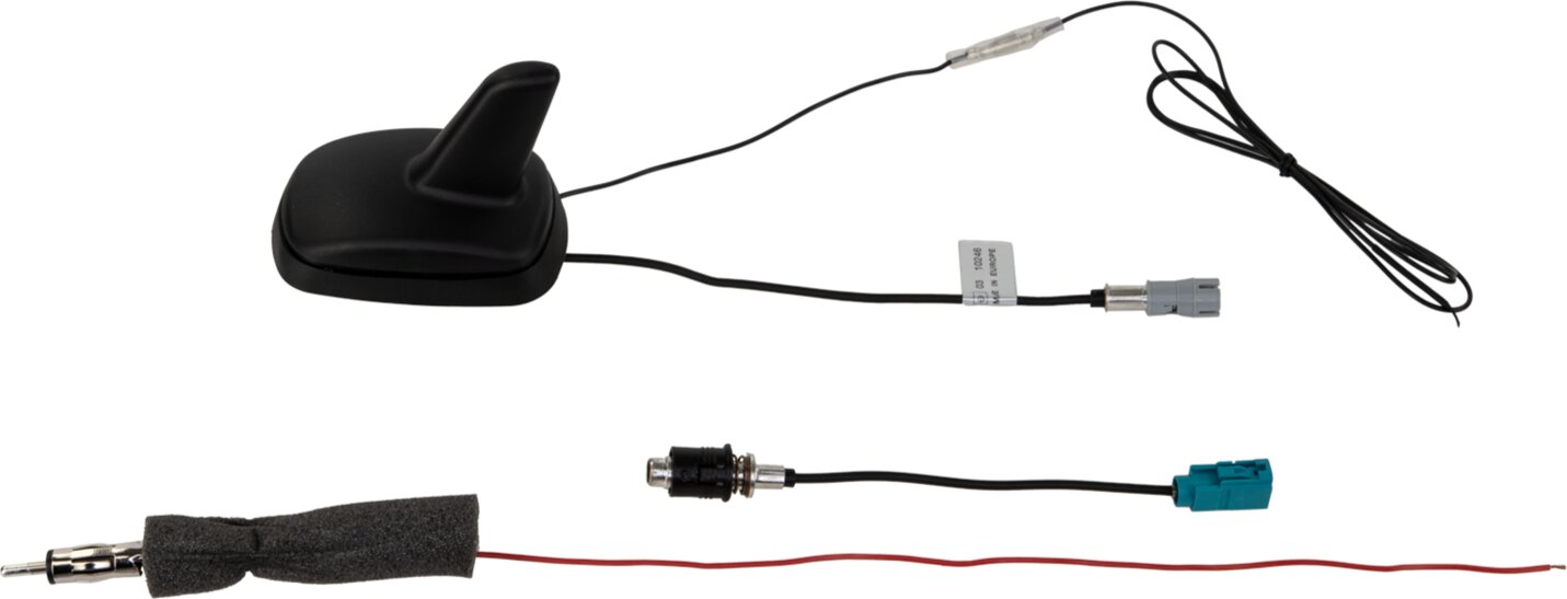 Shark dakantenne AM/FM incl adapters DIN & Fakra (phantom) - 152000 36 parts - 152000-36