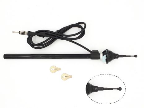 Universele inzinkantenne AM/FM zwart kleine kop (27mm) - 152000 41 - 152000-41