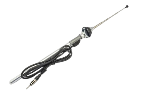 Universele inzinkantenne AM/FM chroom grote kop (38mm) - 152000 44 - 152000-44