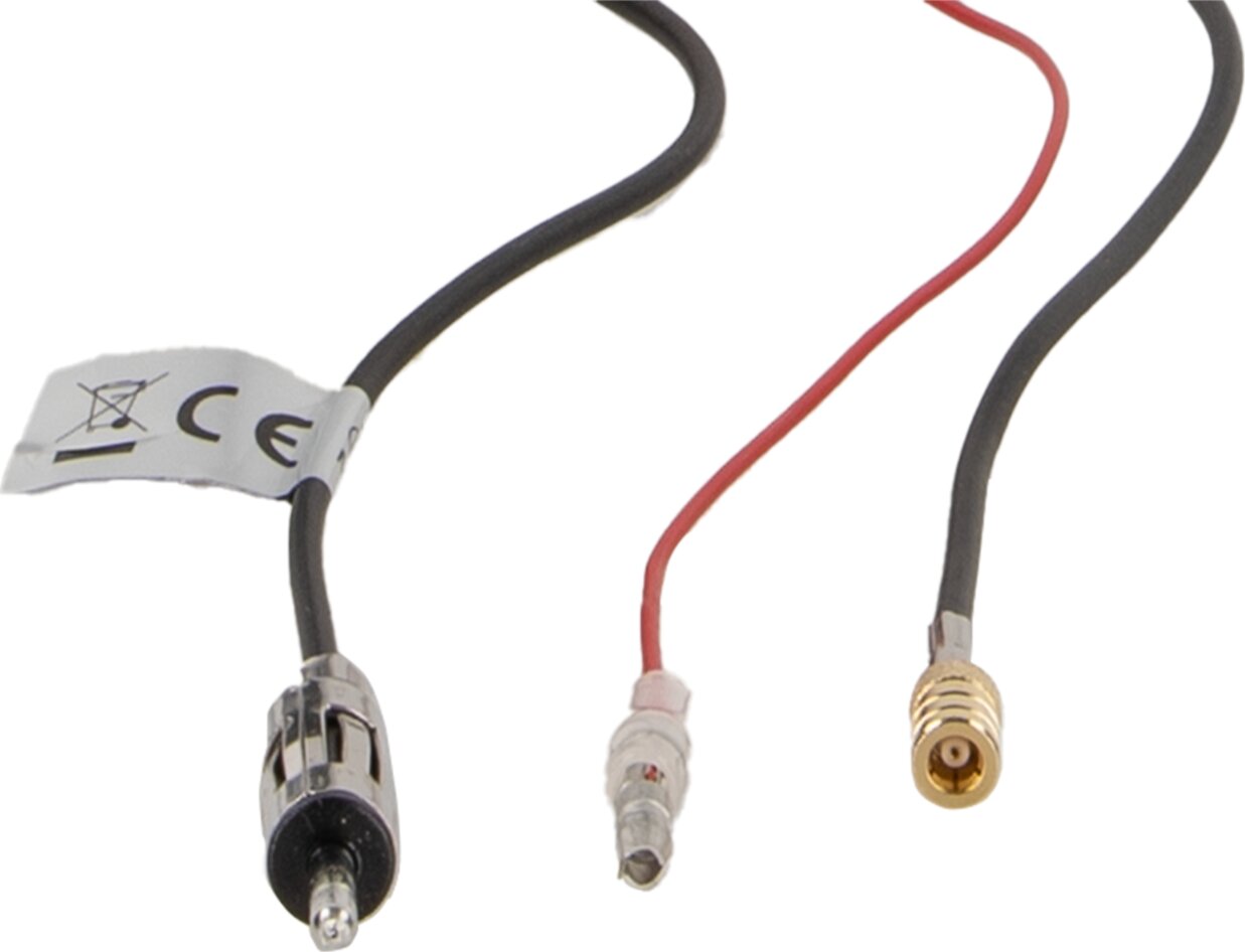 Dakantenne 16V FM / DAB+ 52graden hellingshoek (spriet 32cm) - 152000 46 plugs - 152000-46