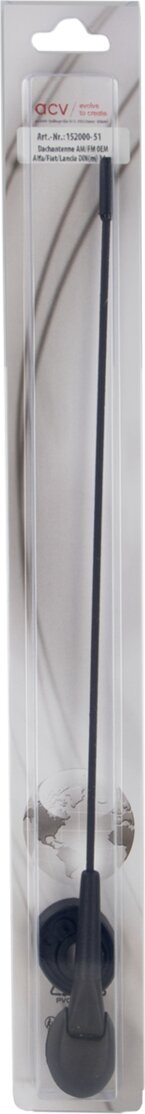 Universele dakantenne AM/FM 0-70 graden plaatsingshoek OEM Alfa/ Fiat/ Lancia - 152000 51 blister - 152000-51