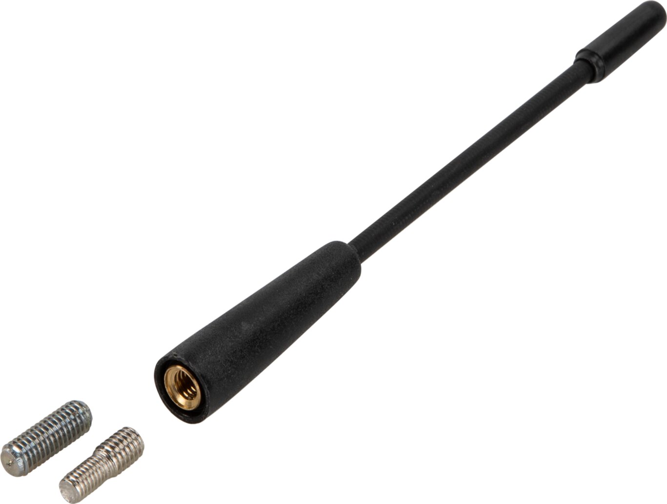 Universele opbouw antenne zwart AM / FM, korte flexibele spriet 14cm - 152000 54 antennenstab - 152000-54