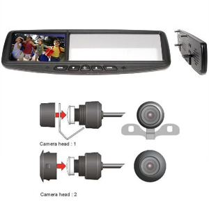 LCD spiegel 4.3" met mini camera - 18944 - CAR.SET08