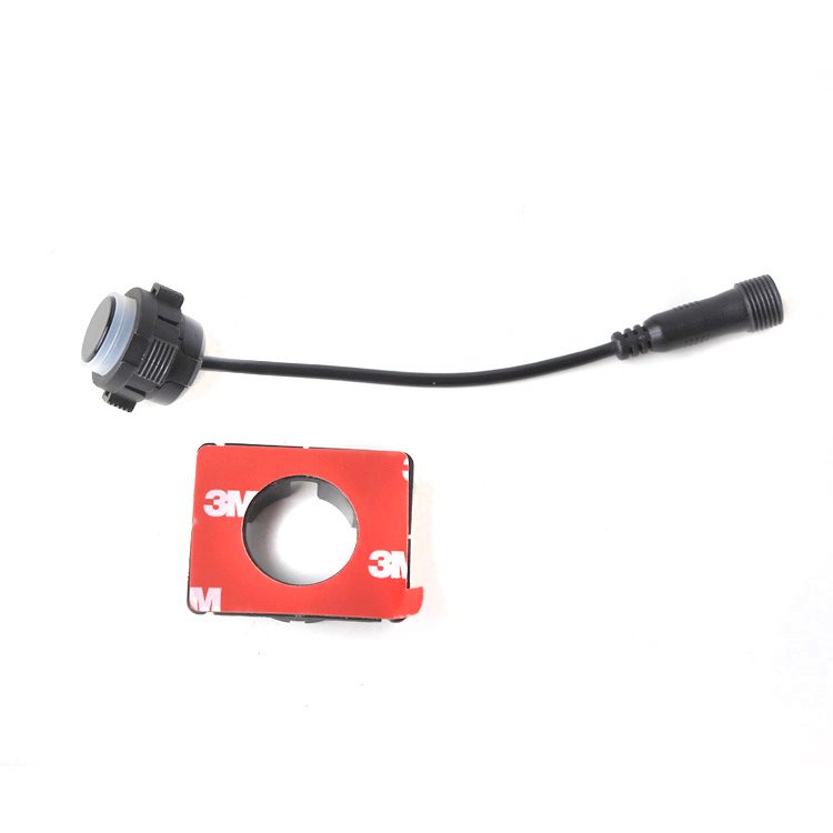 Parkeersensoren, achter- of voorkant, met 4 verzonken,16mm instelbare zwarte sensoren en een zoemer  - 2 14d 17 - PTS411EX OEM