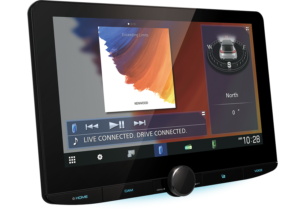 Kenwood DMX5623DABS - 10" HD Zwevend scherm - Draadloze carplay + Android Auto (incl dab antenne) - 20 dmx9720xds angle 1c - DMX-9720XDS