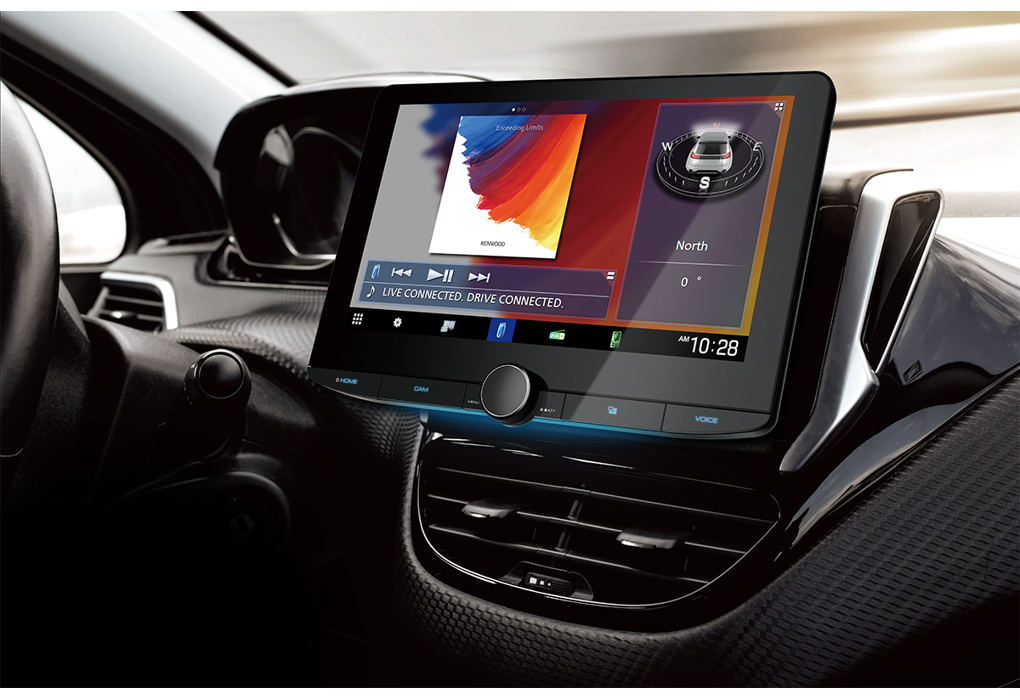 Kenwood DMX5623DABS - 10" HD Zwevend scherm - Draadloze carplay + Android Auto (incl dab antenne) - 20 dmx9720xds built in - DMX-9720XDS