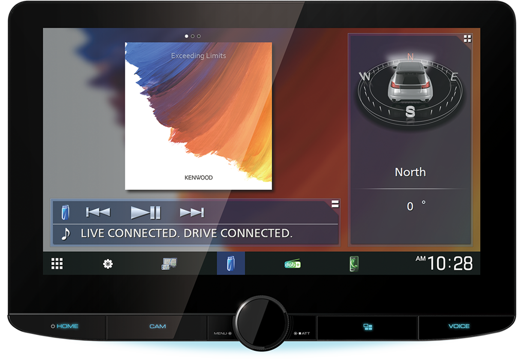 Kenwood DMX5623DABS - 10" HD Zwevend scherm - Draadloze carplay + Android Auto (incl dab antenne) - 20 dmx9720xds front 1c - DMX-9720XDS