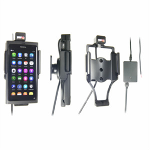Nokia N9 / Lumia 800 Actieve houder met vaste voeding. Let op: Uitlopend artikel, Kan niet retour! - 20150 - 513297