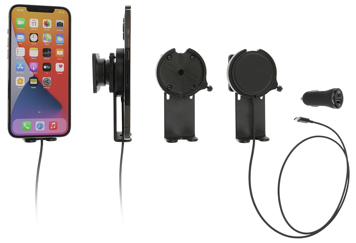 Apple iPhone MagSafelader , Actieve  houder met 12V USB SIG-Plug - 216327 - 216327