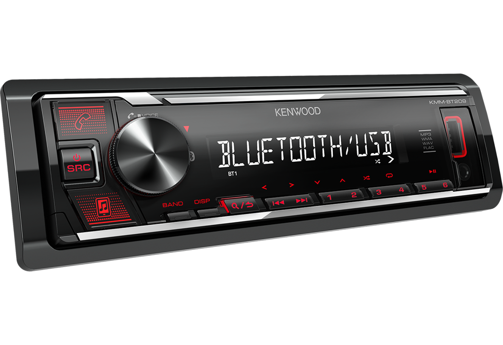 Kenwood KMM-BT209 Autoradio - USB/BT Rood - 22 kmm bt209 angle - KMM-BT209