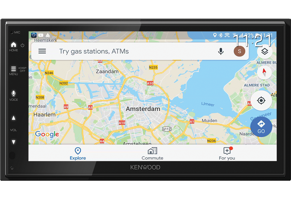 Kenwood DMX5623DABS - Multimediasysteem - 6.8" touchscreen -Draadloze Apple Carplay en Android Auto  - 24 dmx5023 mirroring google maps - DMX-6523DABS