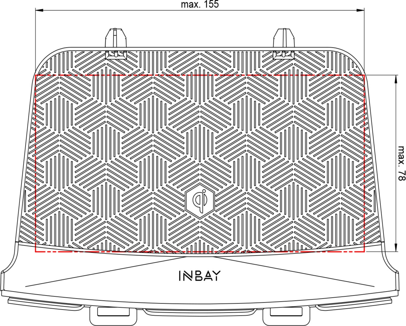 INBAY&reg; vervanginspaneel Mazda 6 (GJ) 2018 -> 10W - 241170 54 1 dimensions - 241170-54-1