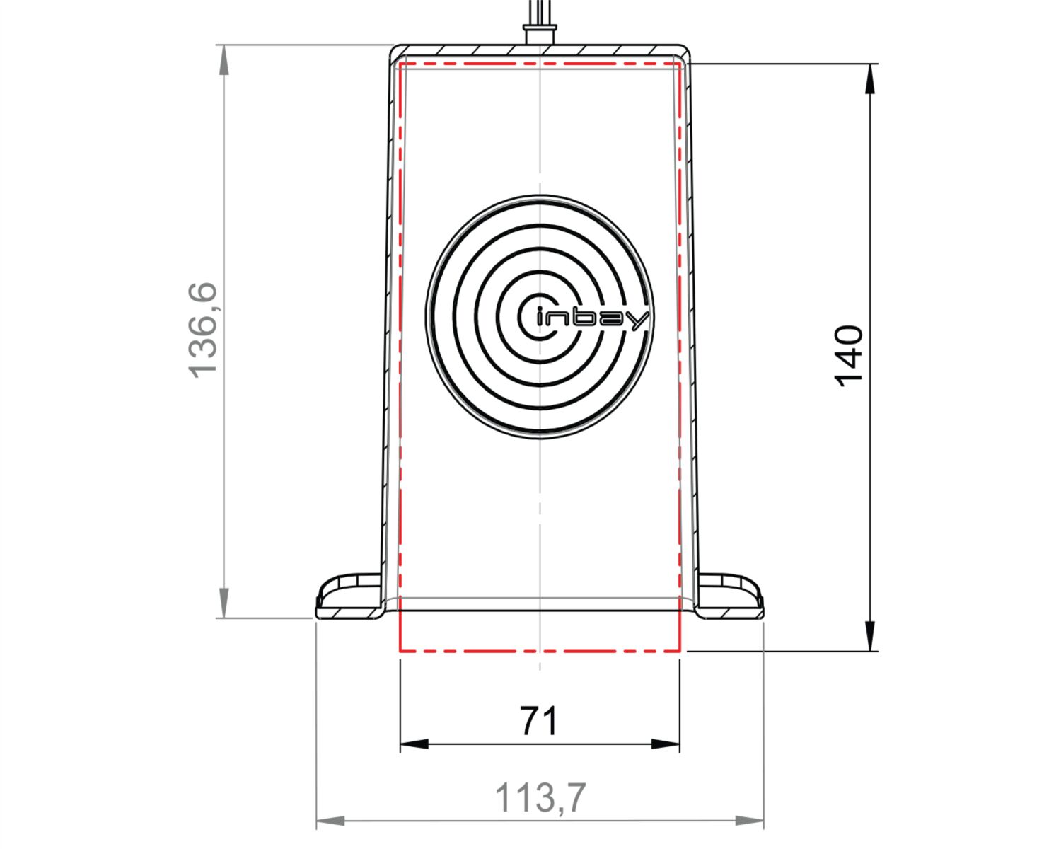 Inbay vervangingspaneel Mercedes Vito/Viano W639 (10W) - 241190 56 1 dimensions - 241190-56-1
