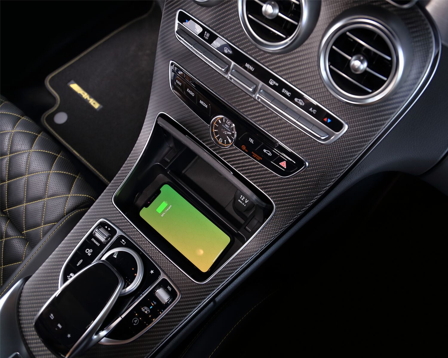 INBAY&reg; vervangingspaneel center diverse Mercedes Benz 10W - 241190 59 1 c63 charging rgb - 241190-59-1
