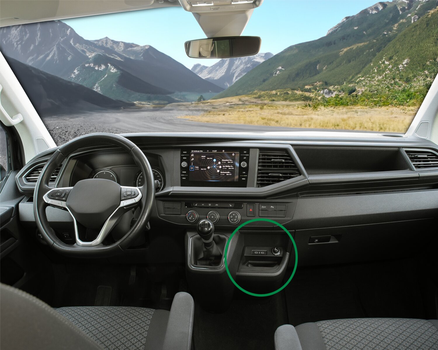 INBAY&reg; Ablage VW T6.1(7HC) 09/2019-2024 15W - 241320 71 1 innenraum - 241320-71-2