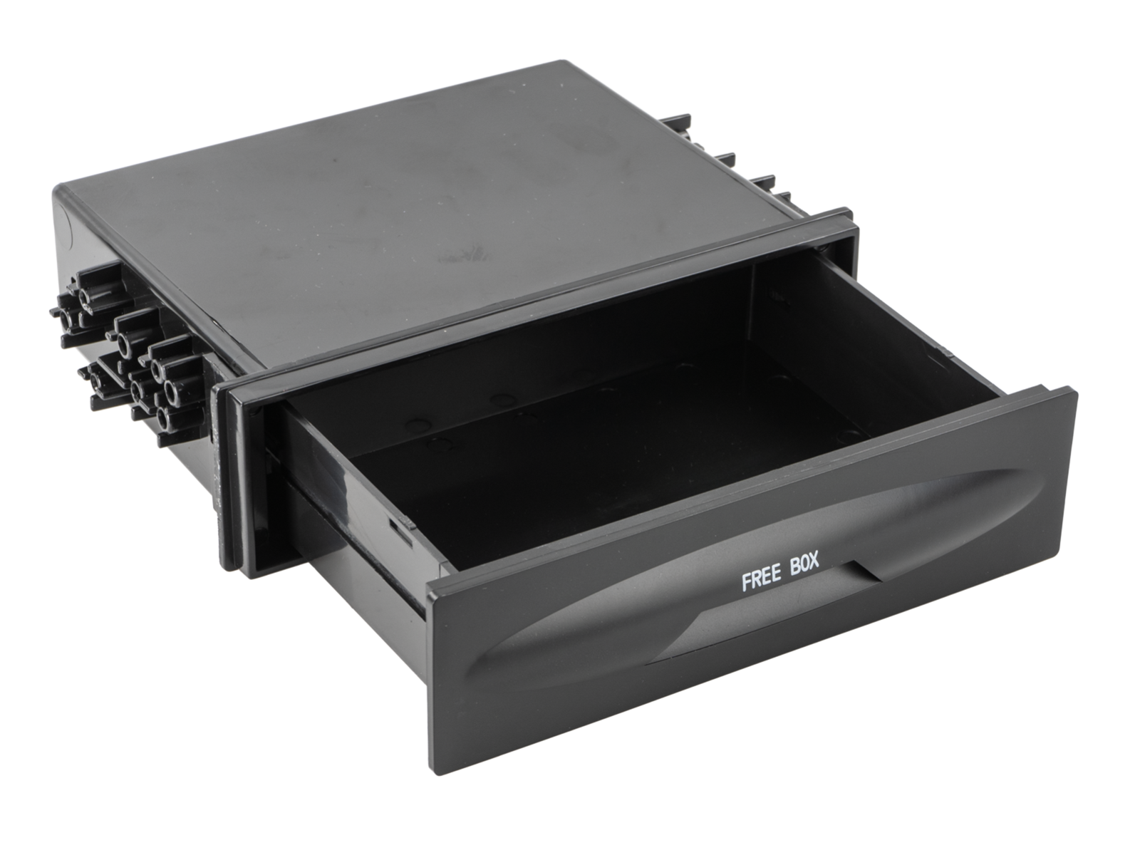 Opbergvak voor 2-DIN frontpanelen, lade om vast te schroeven - 271000 21 - 271000-21