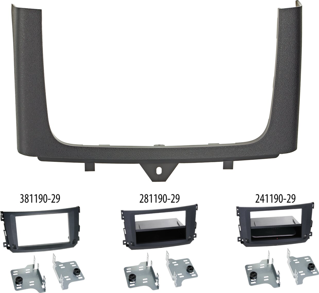 2-DIN Paneel OEM toebehoren Smart ForTwo City-Coupe BR451 Facelift , Cabrio A451 Facelift 2010-2015 - 271190 29 accessories - 271190-29